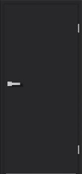G-Tec Schwarz matt 9005 Türe Wohnungstüre Klimaklasse 3 mit Zarge und Beschlag